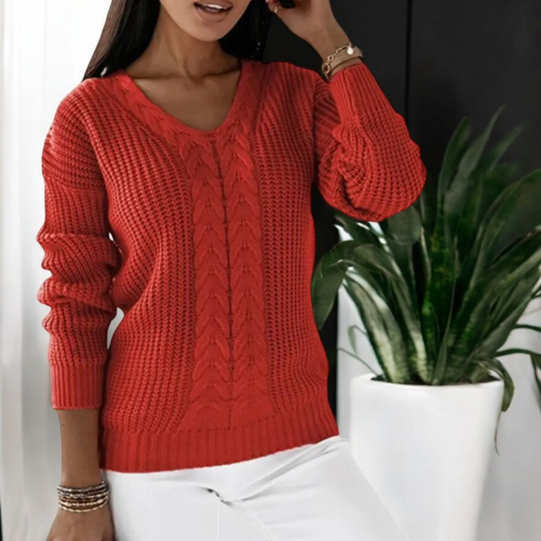 Klassischer Strickpullover