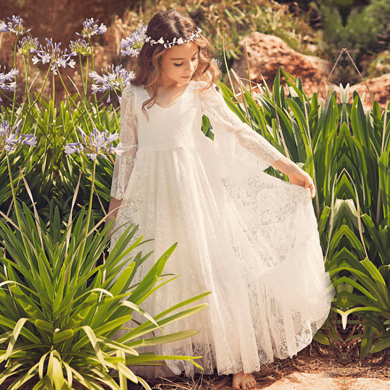 Sofia Kommunion Kleid – Boho und Klassisch