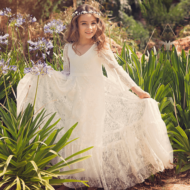 Sofia Kommunion Kleid – Boho und Klassisch