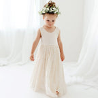 Mädchenkleid für Hochzeit oder Fest: Elegante Spitze & Tüll