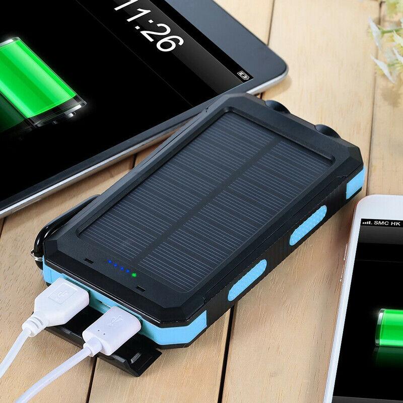 20000mAh Solarenergie Powerbank – Wasserdicht, Strapazierfähig & Mit Taschenlampe