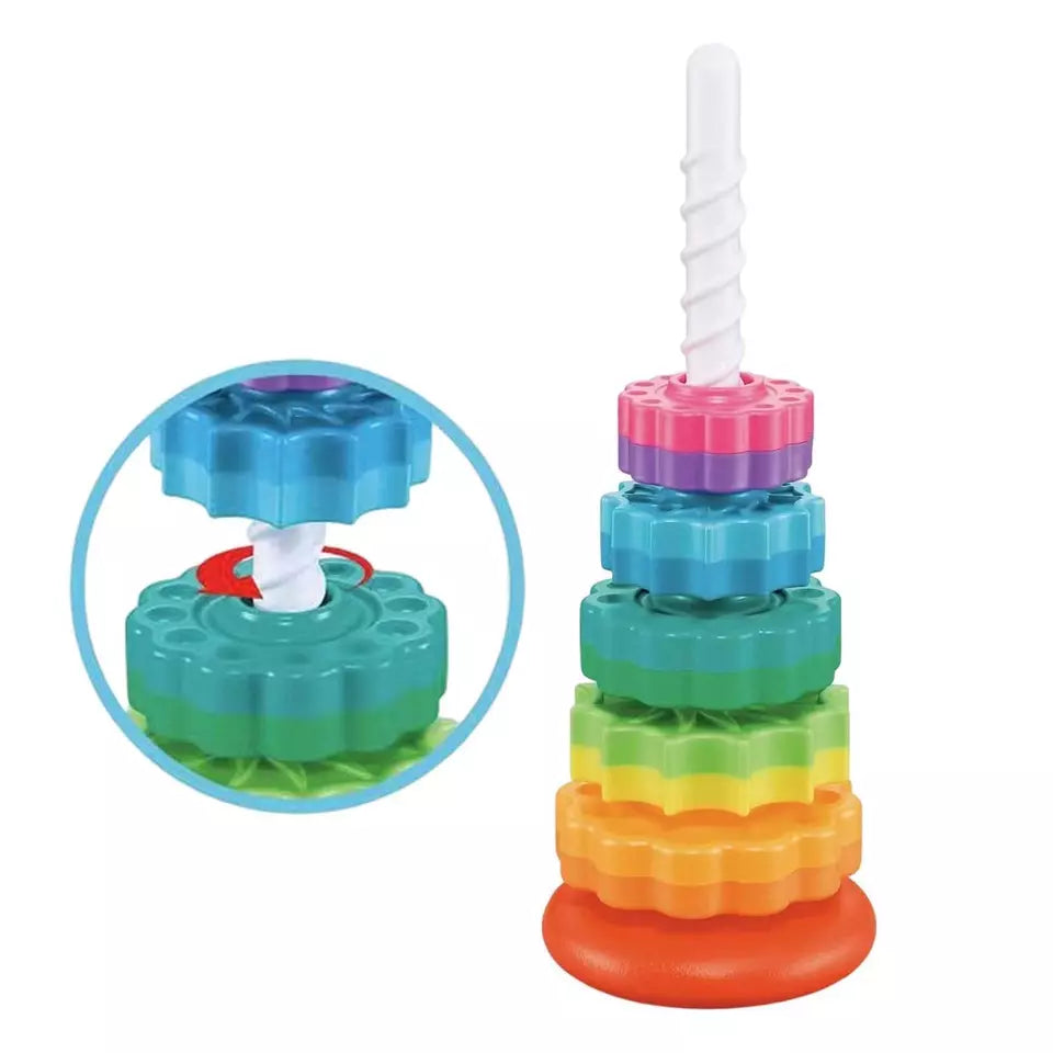 Twist & Stapel Spielturm: Lernspiel Stapelspaß für Kleinkinder