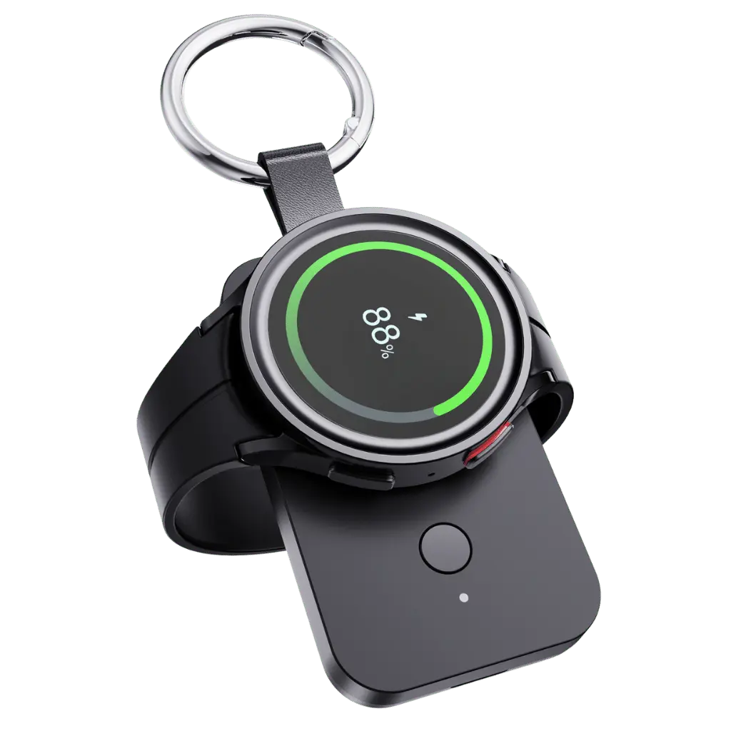 Tragbare Smartwatch Powerbank: Schlüsselanhänger Ladegerät für unterwegs