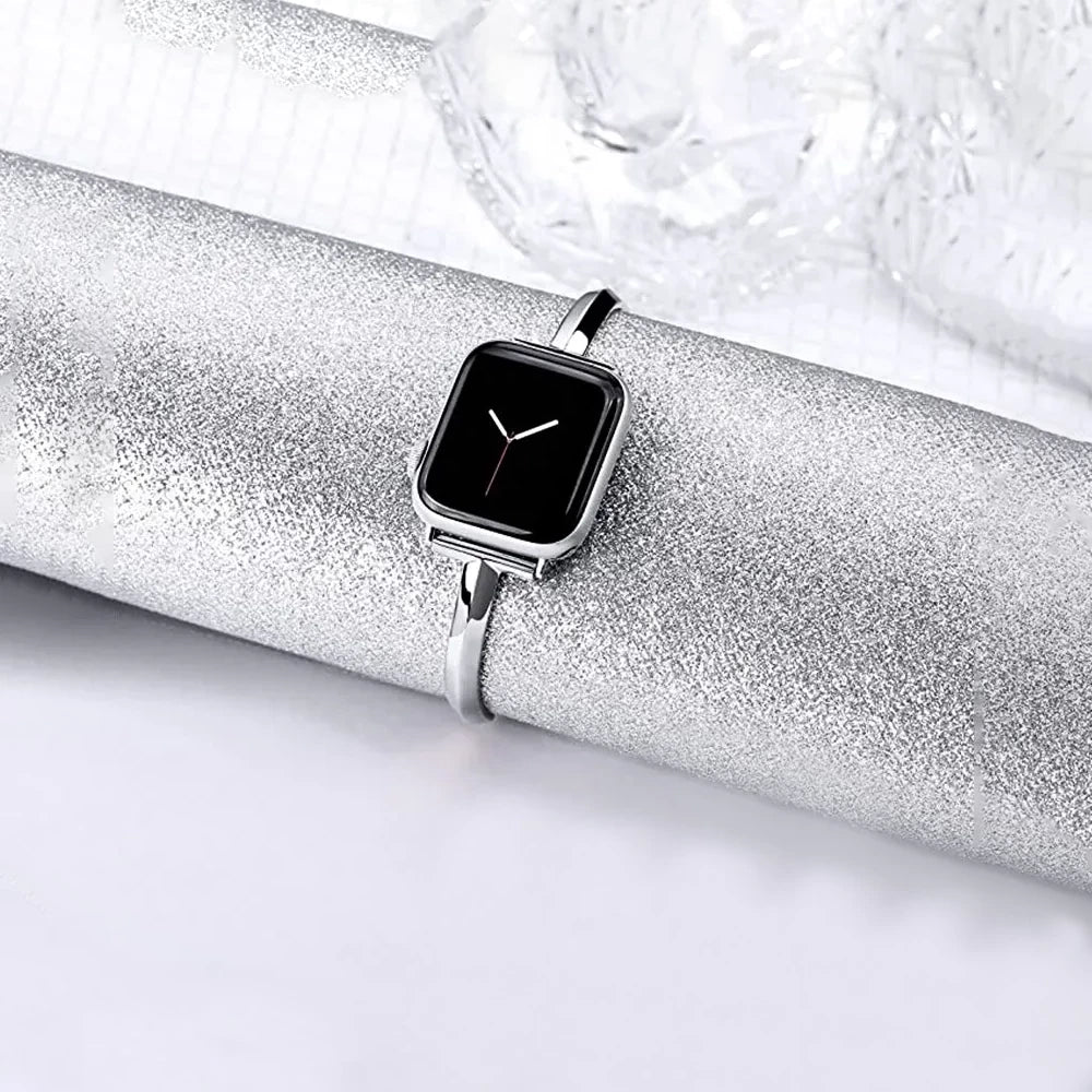 Slim Link Band: Luxuriöses Edelstahl-Armband für die Apple Watch für Damen