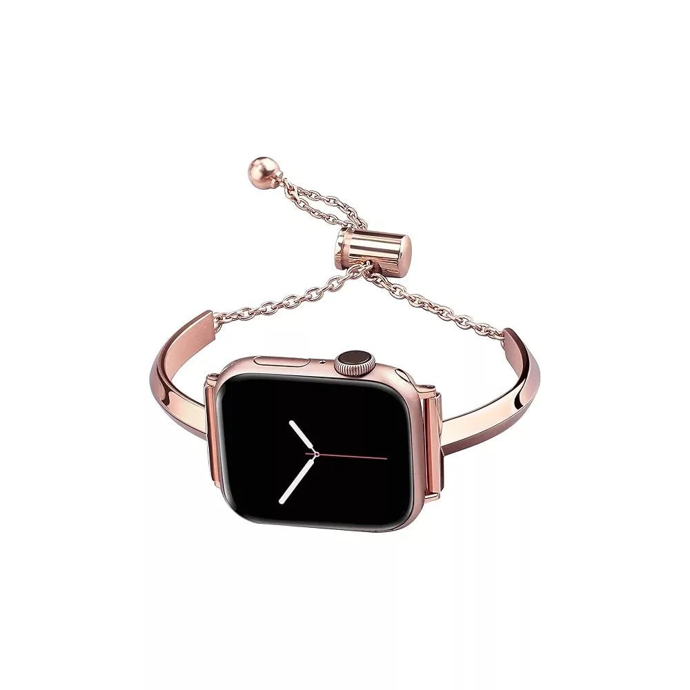 Slim Link Band: Luxuriöses Edelstahl-Armband für die Apple Watch für Damen