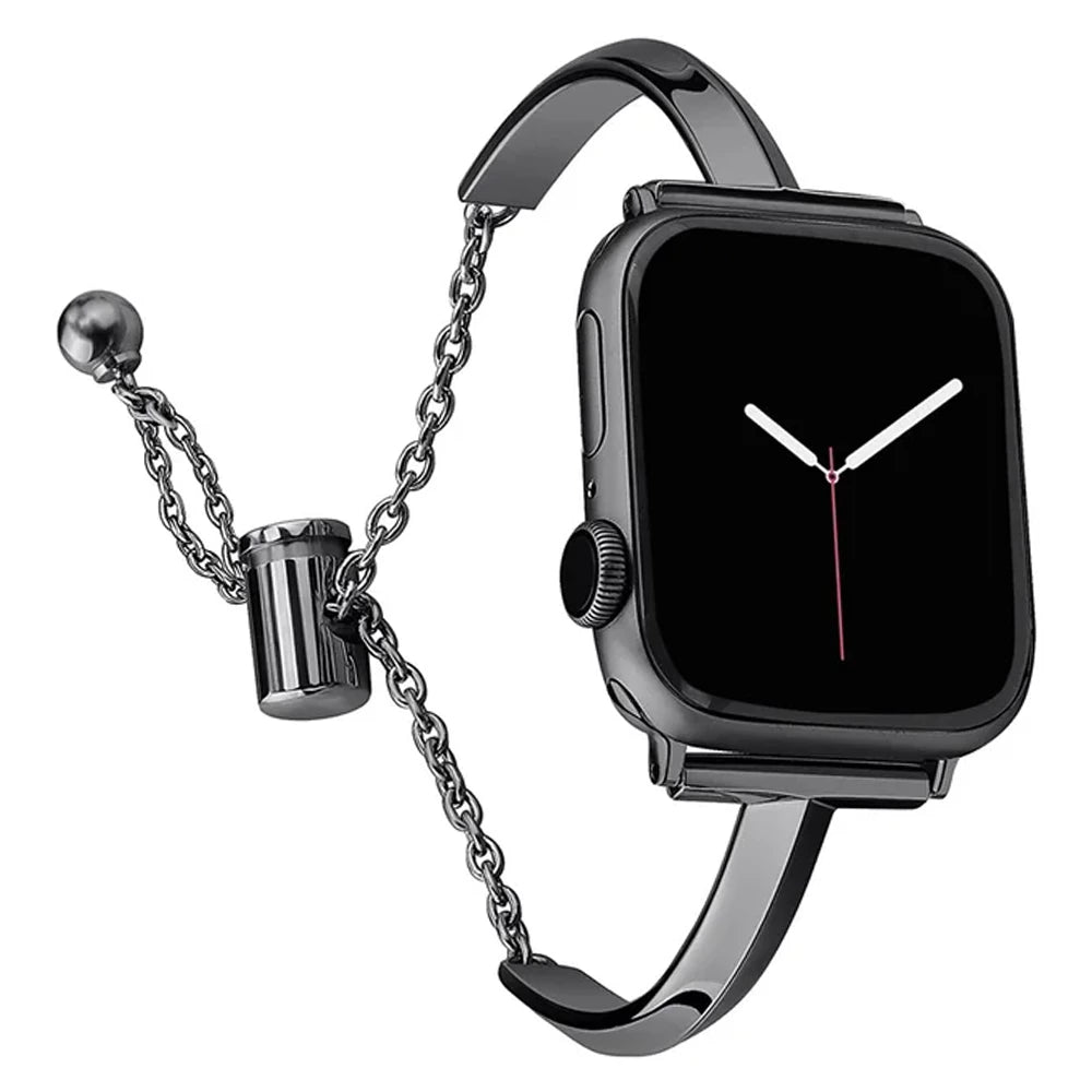 Slim Link Band: Luxuriöses Edelstahl-Armband für die Apple Watch für Damen