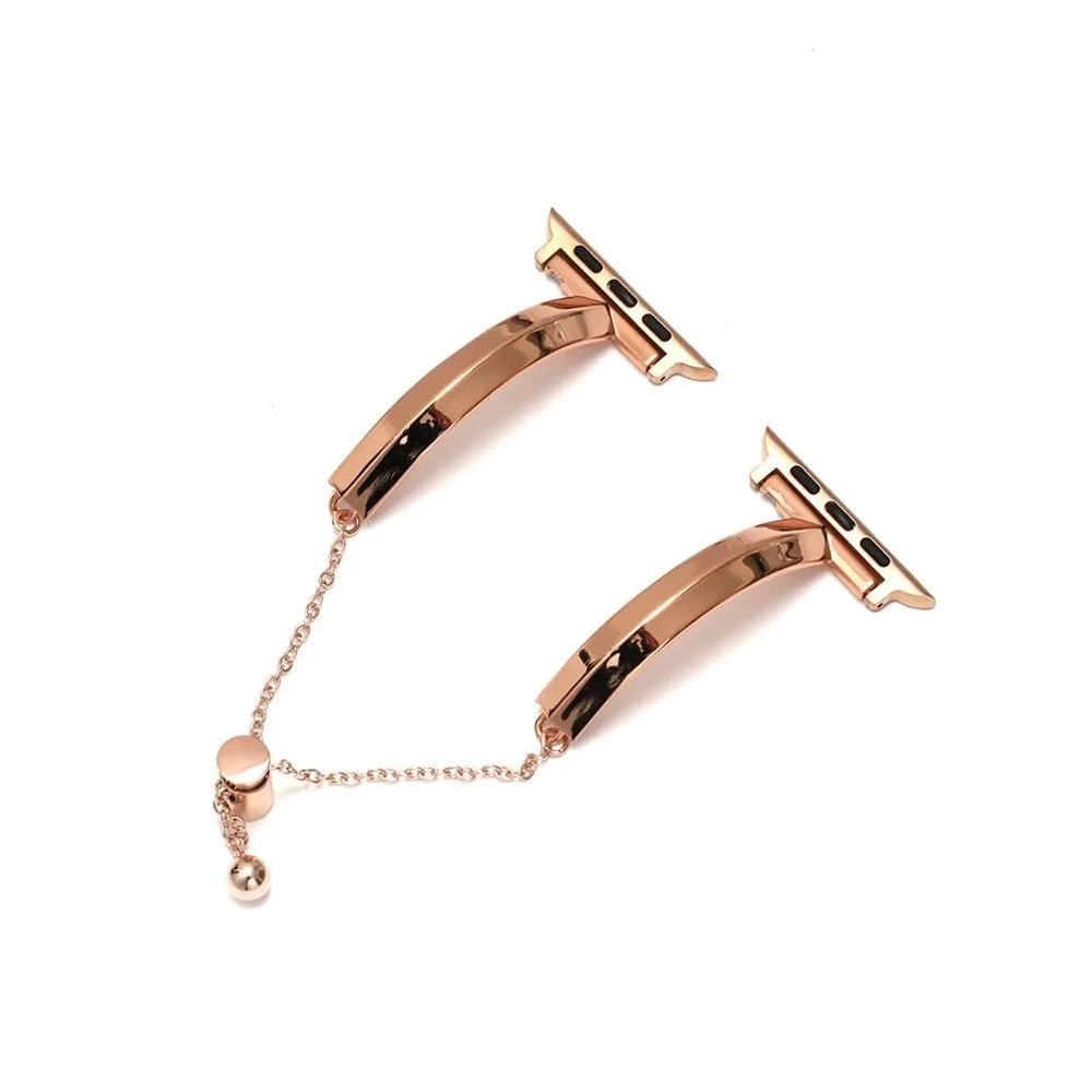 Slim Link Band: Luxuriöses Edelstahl-Armband für die Apple Watch für Damen