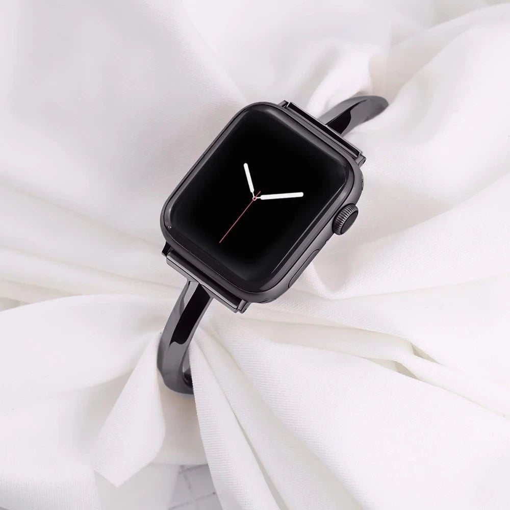 Slim Link Band: Luxuriöses Edelstahl-Armband für die Apple Watch für Damen