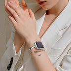 Slim Link Band: Luxuriöses Edelstahl-Armband für die Apple Watch für Damen
