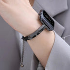Slim Link Band: Luxuriöses Edelstahl-Armband für die Apple Watch für Damen