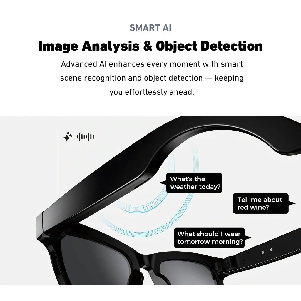 VisionX Smartglasses – Smarte Brille mit Kamera sowie Audio im stilvollen Design