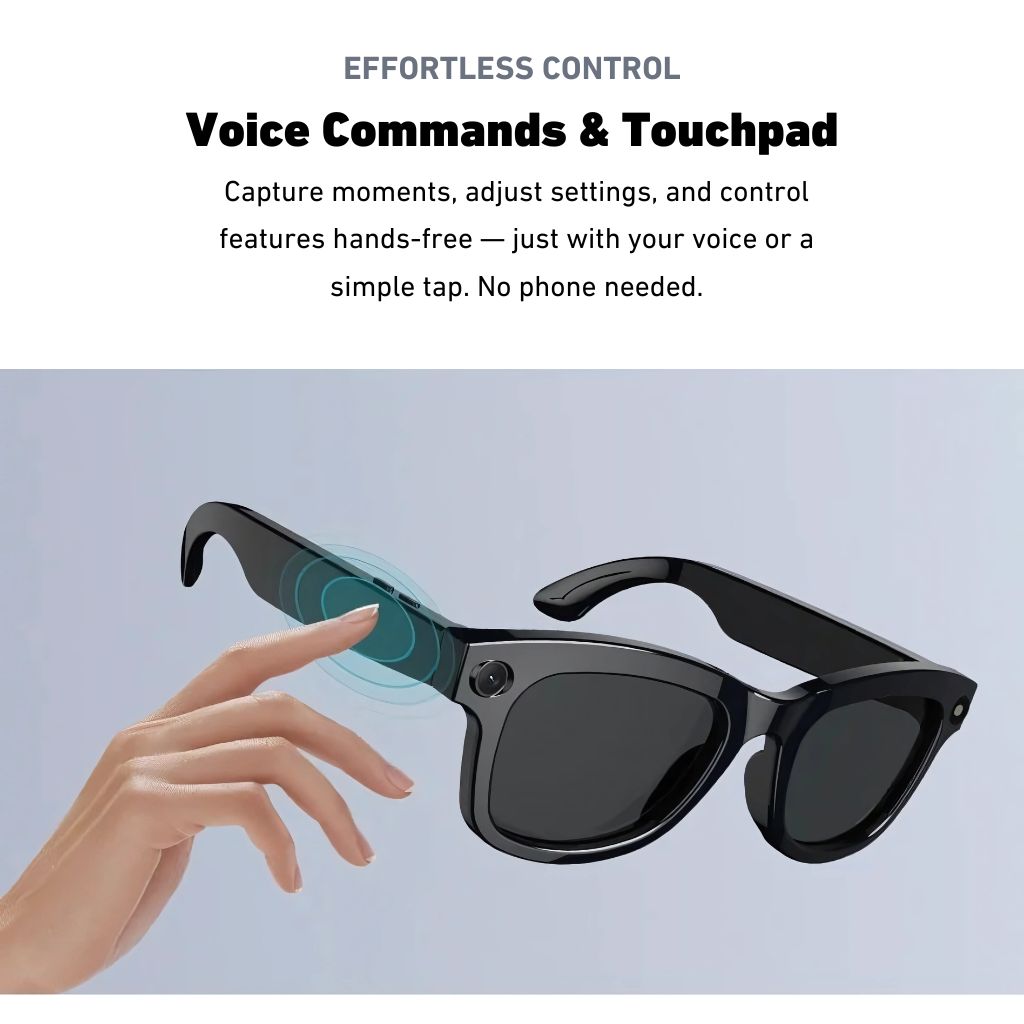 VisionX Smartglasses – Smarte Brille mit Kamera sowie Audio im stilvollen Design