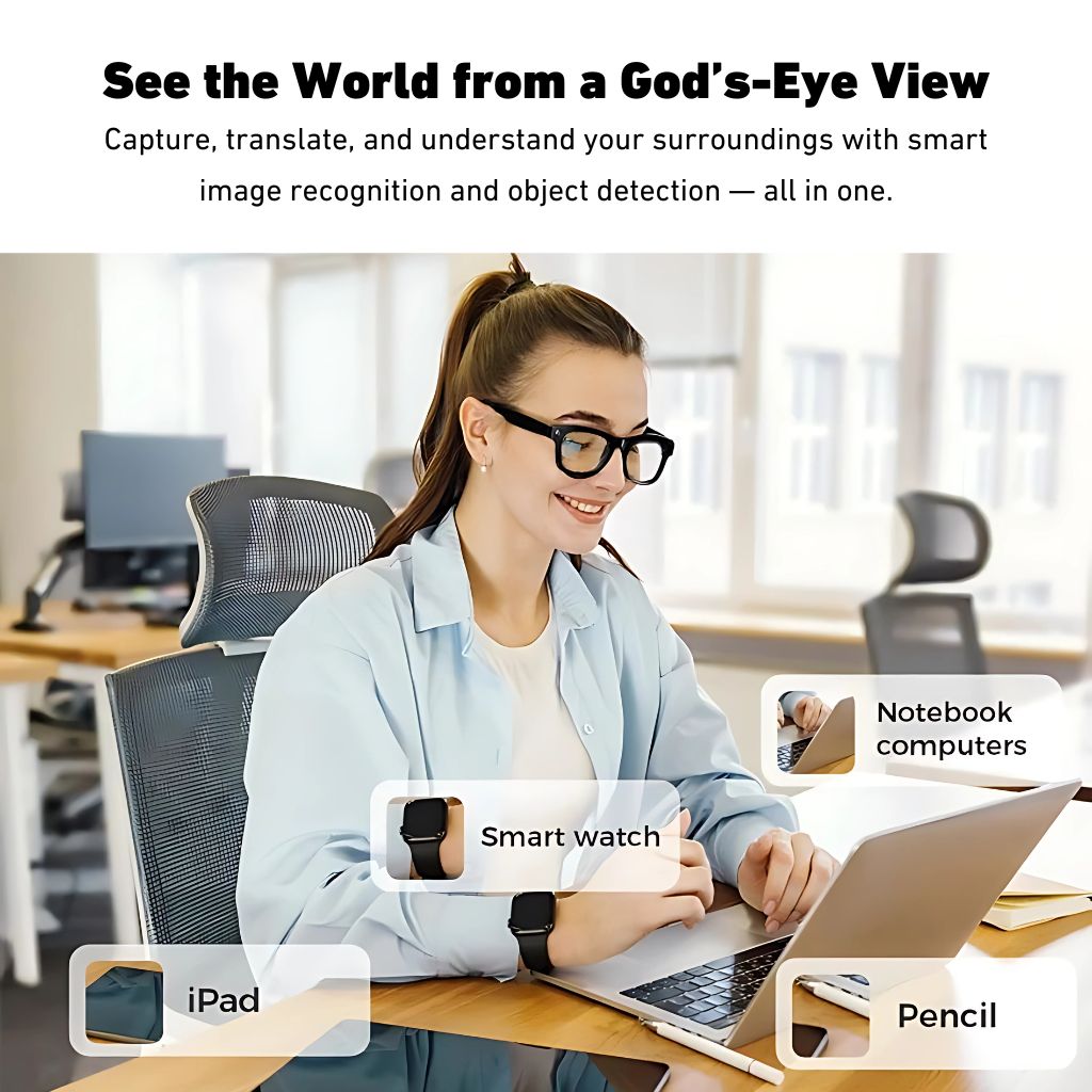 VisionX Smartglasses – Smarte Brille mit Kamera sowie Audio im stilvollen Design