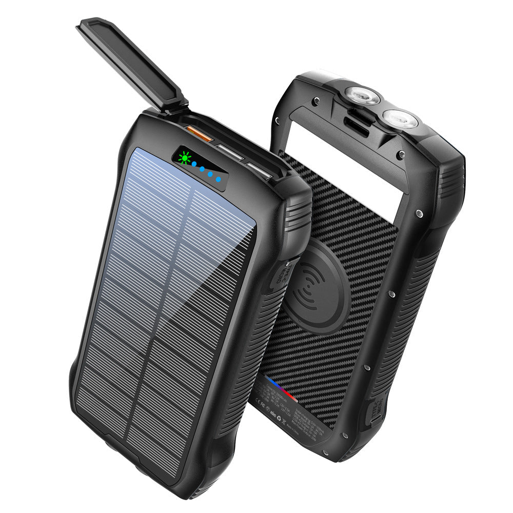 Solarenergie Powerbank – Tragbares Ladegerät inklusive hoher Kapazität