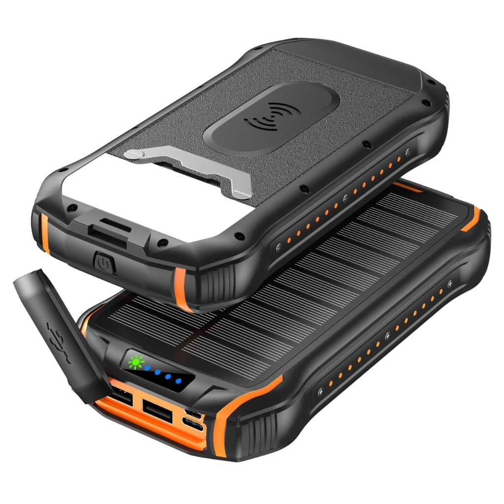 Solarenergie Powerbank – Tragbares Ladegerät inklusive hoher Kapazität