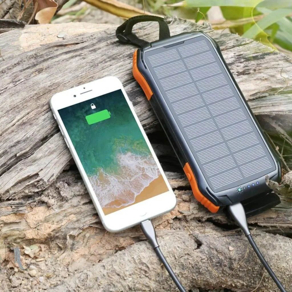 Solarenergie Powerbank – Tragbares Ladegerät inklusive hoher Kapazität