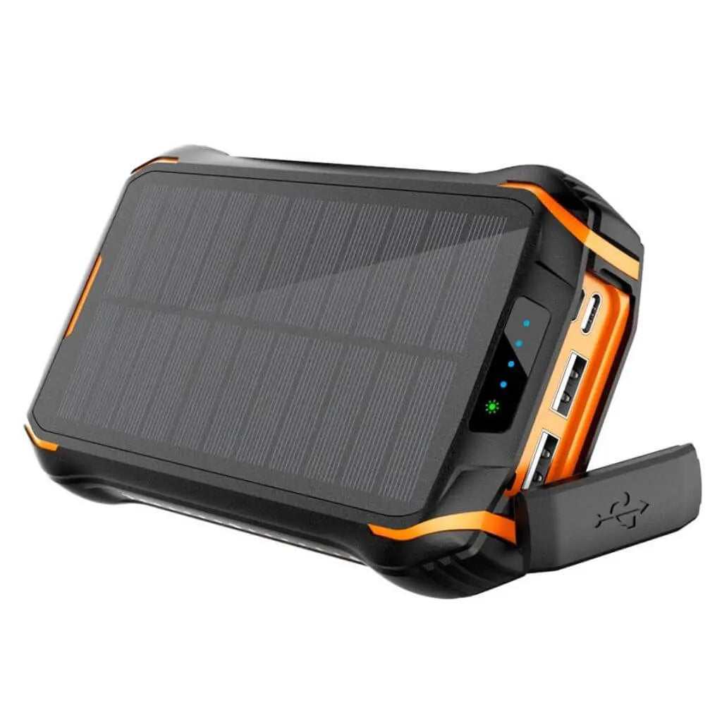 Solarenergie Powerbank – Tragbares Ladegerät inklusive hoher Kapazität