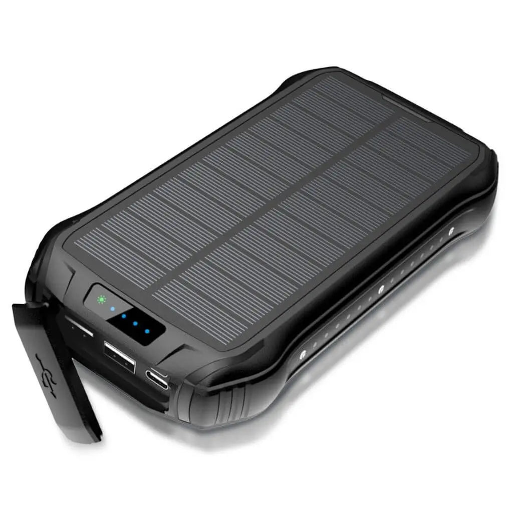 Solarenergie Powerbank – Tragbares Ladegerät inklusive hoher Kapazität
