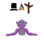 Festliche Gorilla-Plüschfigur – Weicher Spielkamerad inklusive Hüten