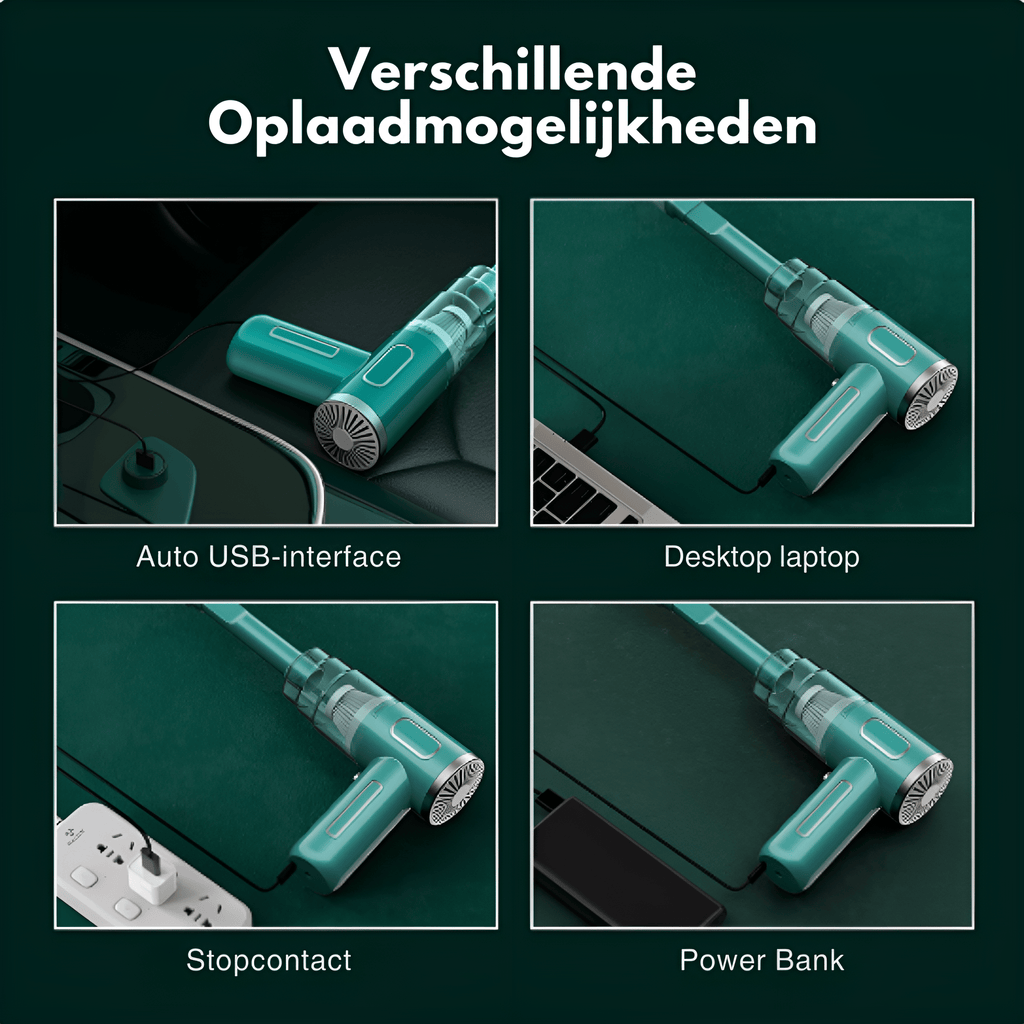 PowerCleaner: Kabelloser Auto-Staubsauger