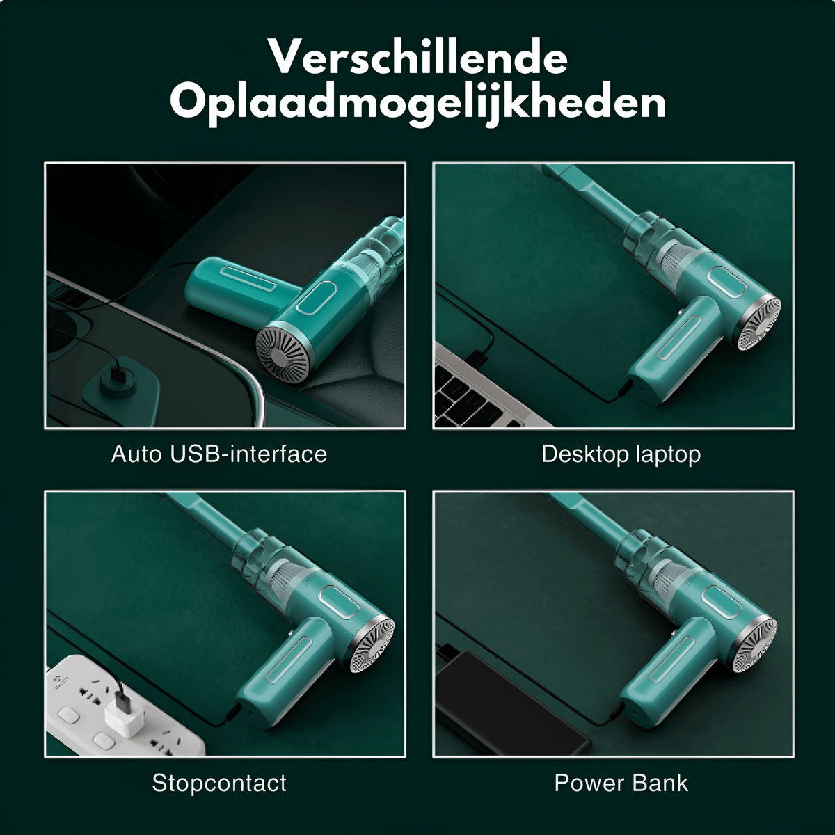 PowerCleaner: Kabelloser Auto-Staubsauger