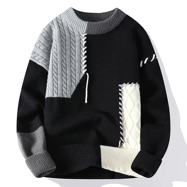 Luna Patchwork Pullover – Für einen modischen sowie warmen Look