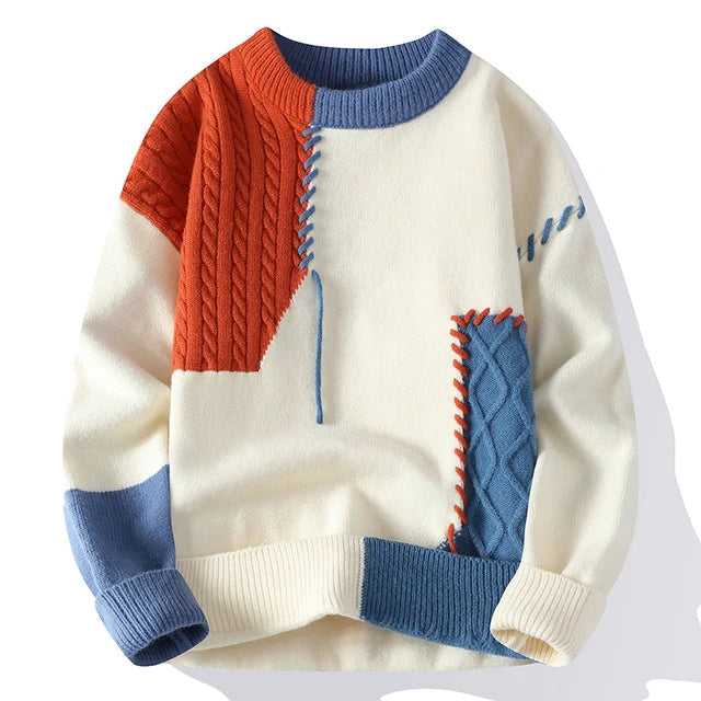 Luna Patchwork Pullover – Für einen modischen sowie warmen Look