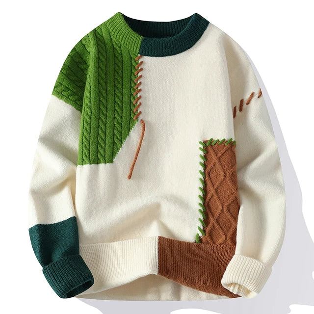 Luna Patchwork Pullover – Für einen modischen sowie warmen Look