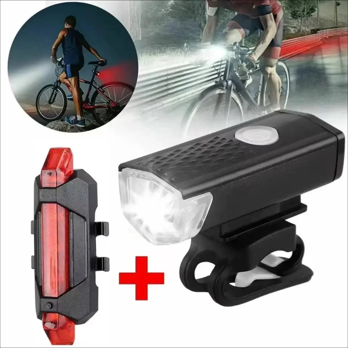 VoltBeam USB Fahrradlicht Set – Sicherheit sowie Komfort mit wiederaufladbaren Batterien
