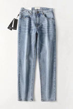 High-Waist Straight-Leg-Jeans