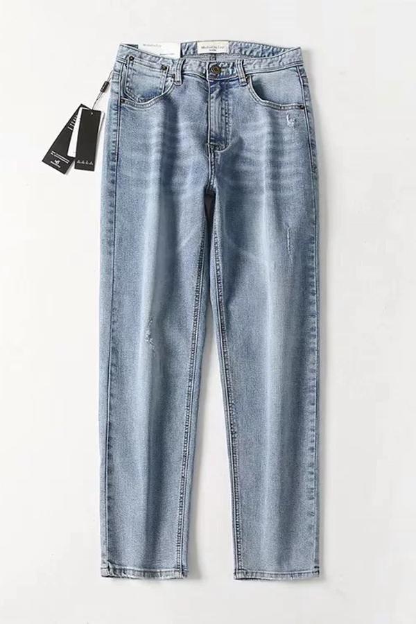 High-Waist Straight-Leg-Jeans