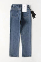 High-Waist Straight-Leg-Jeans