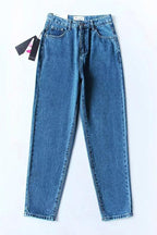 High-Waist Straight-Leg-Jeans