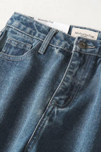 Straight-Leg-Jeans für Damen – Blau