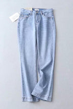 High-Waist Schlaghose – Hellblau