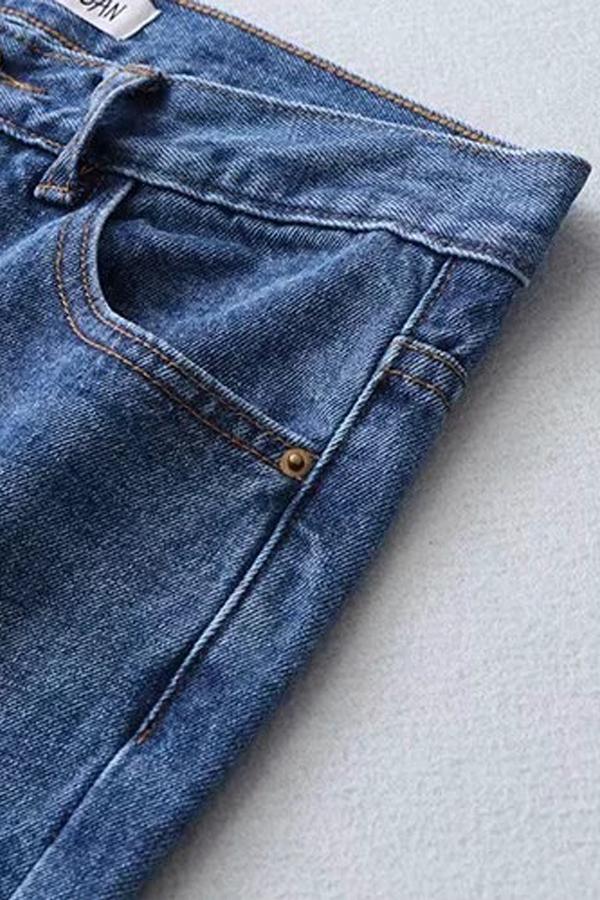 High-Waist Schlaghose – Hellblau