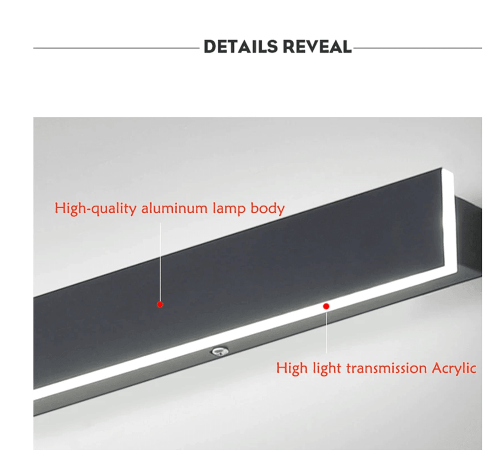 Elegante vertikale LED-Wandlampe: Wetterfeste Außen-Eleganz