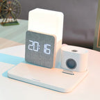 Multi-Funktions-Kabellos-Ladestation – Lampe und Wecker inklusive
