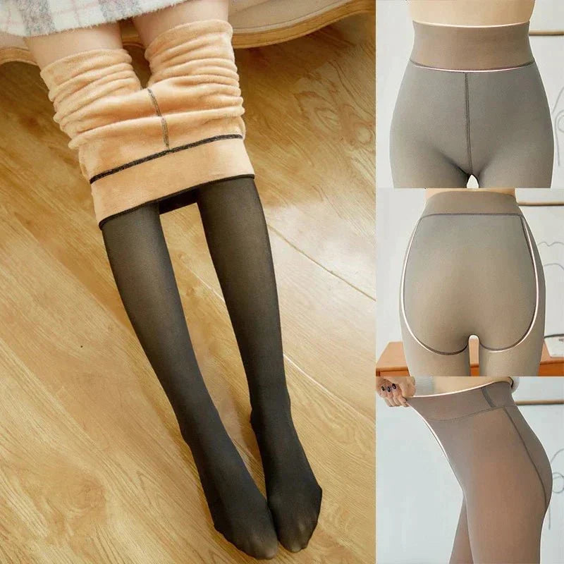 Wolf Extra Warme Leggings – Bequem und Modisch für Kalte Tage