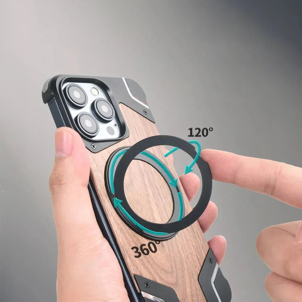 Hölzernes MagSafe-Handycase – Schutz- sowie Funktionsdesign