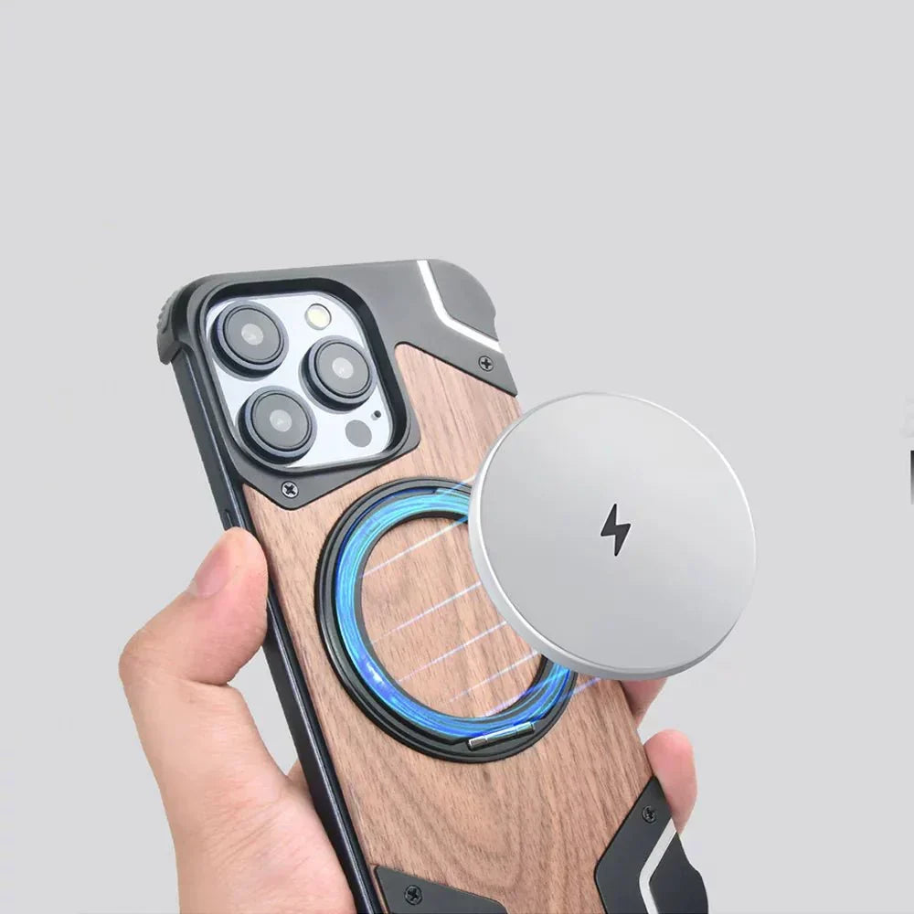 Hölzernes MagSafe-Handycase – Schutz- sowie Funktionsdesign