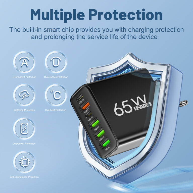 ChargePro Multi USB-Ladegerät – Schnell und Sicher für den Einsatz zu Hause und Unterwegs